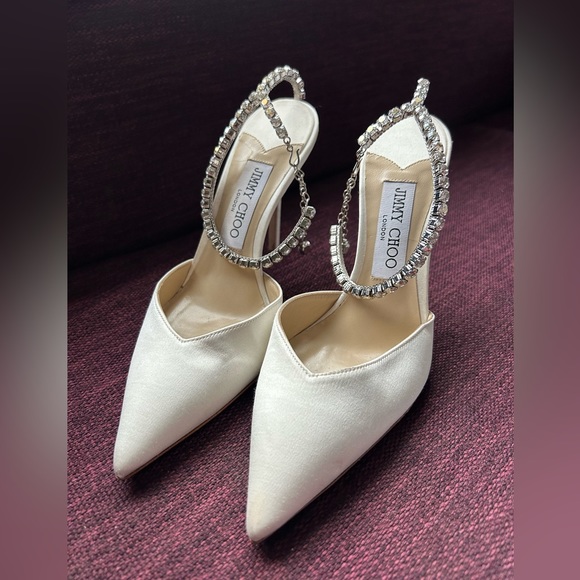 Absolutely beautiful Jimmy Choo Saeda 100MM Suede Pumps size 37 - Picture 8 of 15